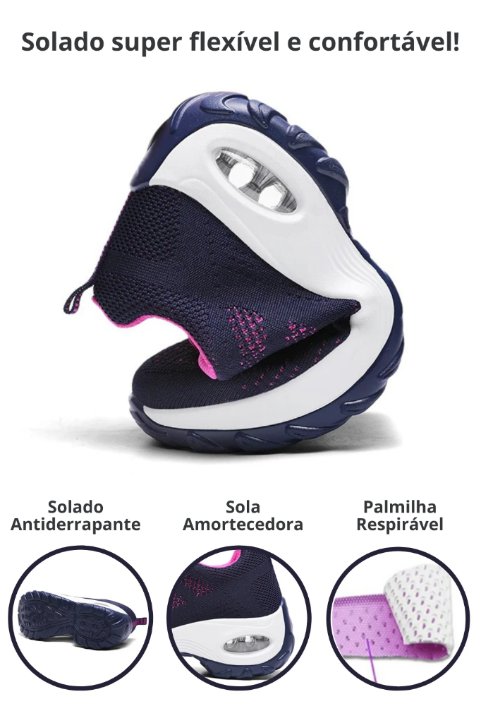 Tênis Ortopédico Anti Impacto - Conforto Flex